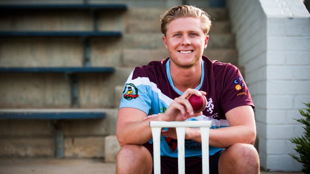 Wests/UC cricketer Adam Hewitt has returned in time for the Douglas Cup finals after dislocating his finger bowling to the Indian cricket team in January.