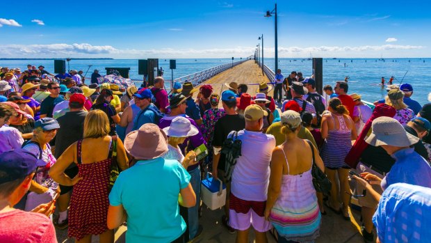 The opening of the new Shorncliffe Pier