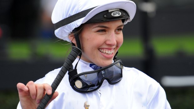 Canberra jockey Kayla Nisbet capped a return to the saddle on Black Opal Stakes Day with a stunning victory in the final race at Thoroughbred Park.
