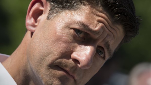 House Speaker Paul Ryan said Republican congressmen should not support Mr Trump if it goes against their conscience.