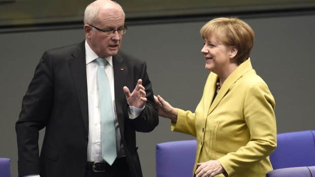 German Chancellor Angela Merkel is facing some dissent from her own party on the Greek bailout.