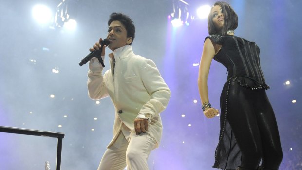 Prince at Rod Laver Arena during his last visit to Melbourne in 2012. 