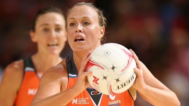 Concentrating on the positives: Giants star Kim Green has made the best of her injury lay-off.
