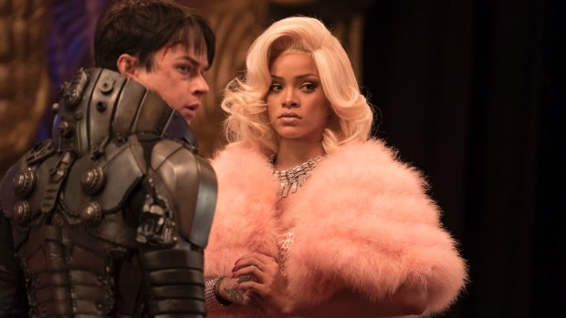 Valerian (Dane DeHaan) and Bubble (Rihanna) in 'Valerian and the City of a Thousand Planets'.