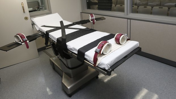 The Oklahoma execution chamber in October.