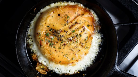 This oozy melted cheese circle is South America's answer to Swiss fondue.