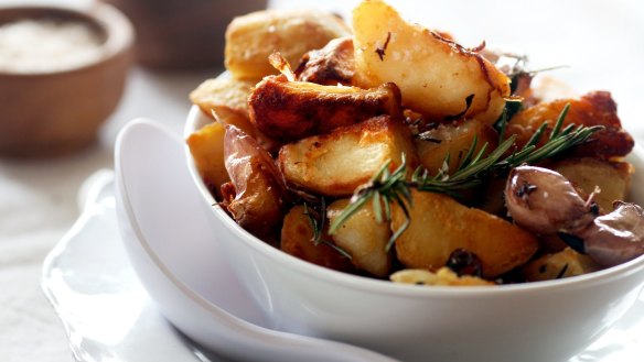 Duck-fat potatoes.