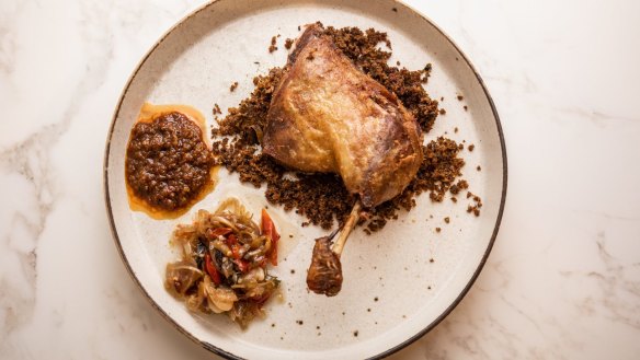 "Frankly amazing": Madura-style fried duck (bebek goreng).