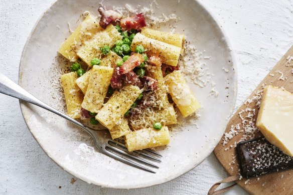 Midweek winner: This creamy rigatoni is on regular rotation in Julia Busuttil Nishimura's house.