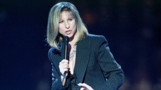 Superstar Barbra Streisand performing in 1993. 