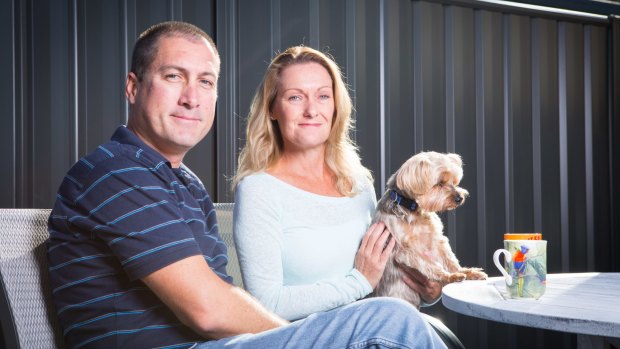 Marcus Lee, pictured with his wife Julie, has hit out at Turnbull government MP Stuart Robert.