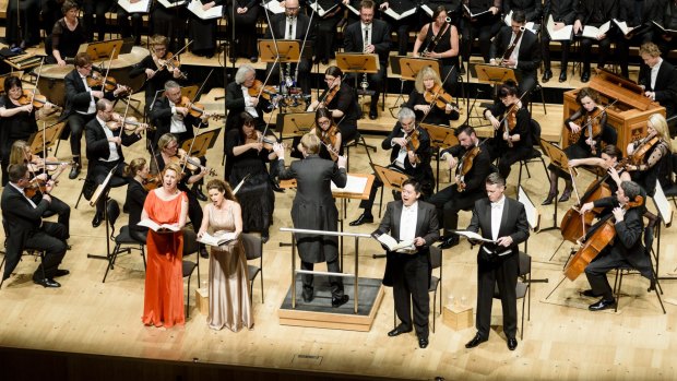 Conductor Benjamin Northey leads the Melbourne Symphony Orchestra performance of Mozart's Requiem.