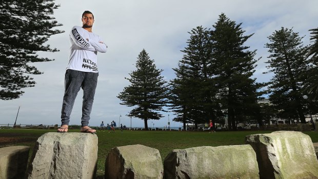 Andrew Fifita poses for a portrait in Sydney last month.