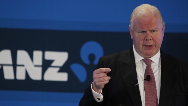 Lucky for some: ANZ Bank chief Mike Smith has announced a record profit of $7.3 billion. 