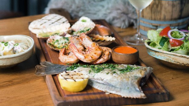 Hunter & Barrell's new seafood platter is exceptional  value.