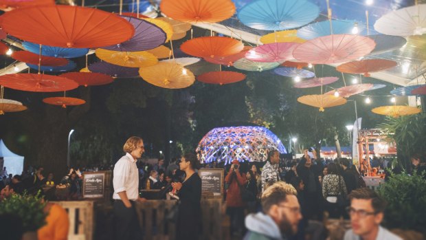 Grab a great casual meal at the colourful Night Noodle Markets. 