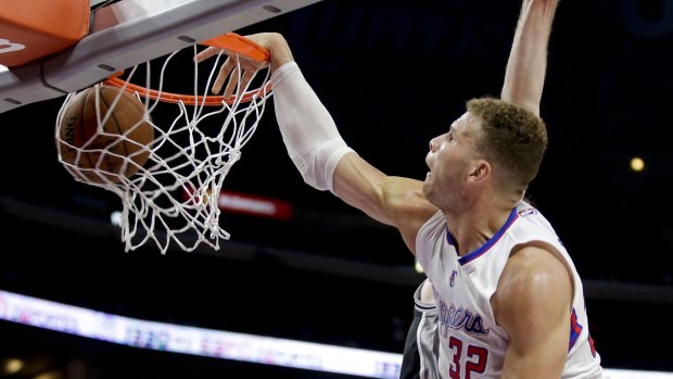Hammer time: Los Angeles Clippers forward Blake Griffin dunks against the San Antonio Spurs.