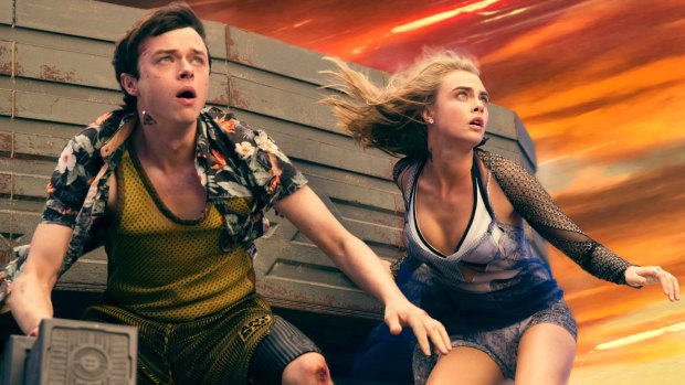 Dane DeHaan and Cara Delevingne in <i>Valerian and the City of a Thousand Planets</i>.