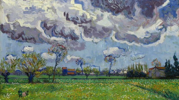 Vincent van Gogh's Landscape Under a Stormy Sky (1889) sold for $US54 million.