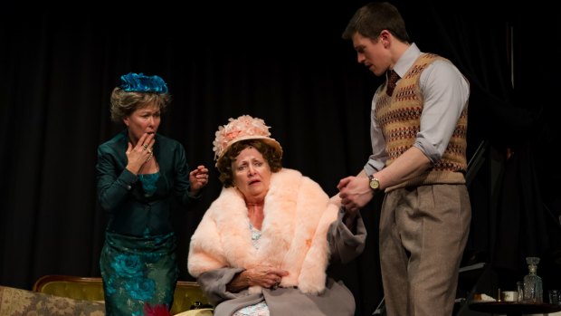 Diana McLean (centre) as the eccentric and unpredictable Florence Foster Jenkins in 'Glorious'.