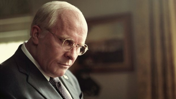 Christian Bale stars as Dick Cheney in Vice. 