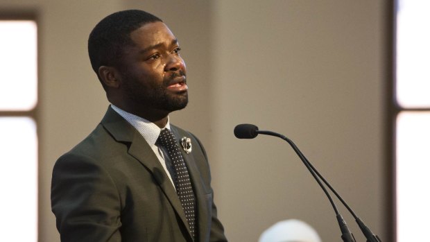 Actor David Oyelowo, who portrays the Reverend Martin Luther King jnr in the movie Selma.