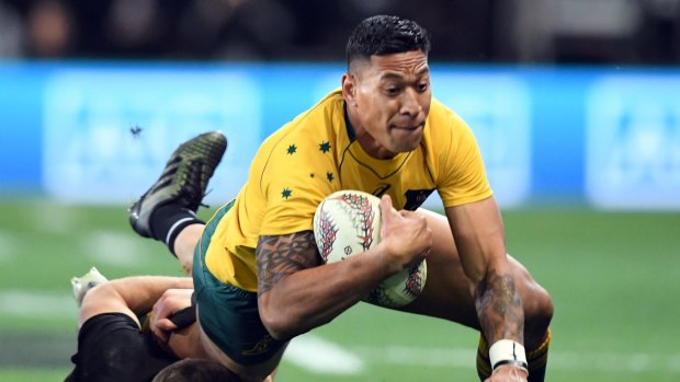 "No": Israel Folau.