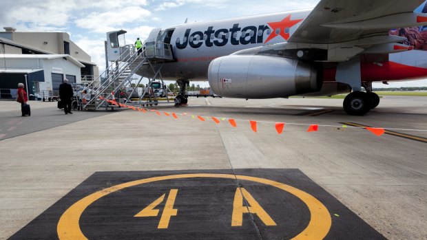The incident involving a Jetstar A320 occurred at Newcastle Airport in January.