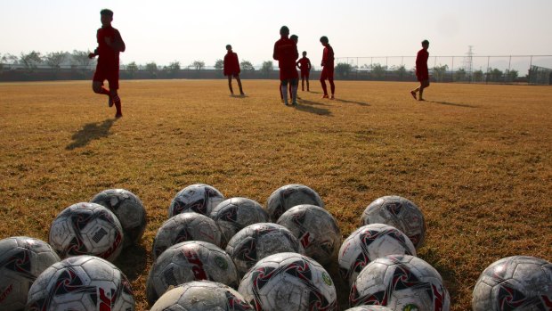 Soccer dreams: Evergrande Football School is an enormous sporting academy in Guangdong, China.