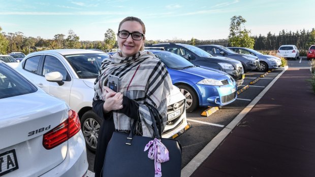 Lian Chami has watched demand for car spaces surge at Leppington Station since it opened early last year. 