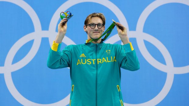 Australia's gold medal winner Mack Horton has hosted a City2Sea training session.
