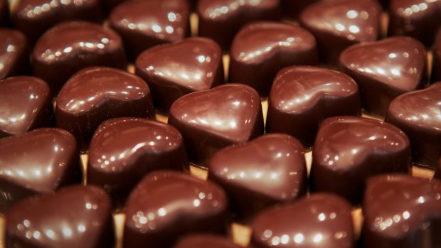 Koko Black chocolates in the Royal Arcade, Melbourne. 