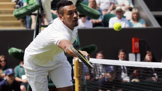 Nick Kyrgios rose to the bait set by British reporters.