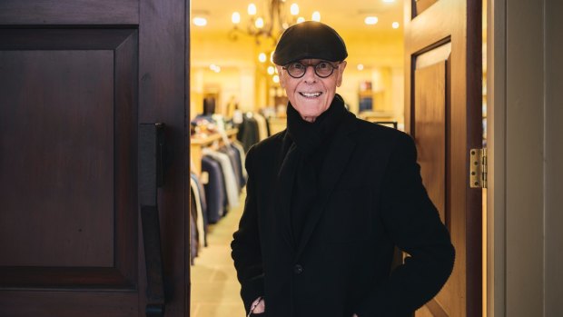 John Hanna at his Civic menswear store in early July.