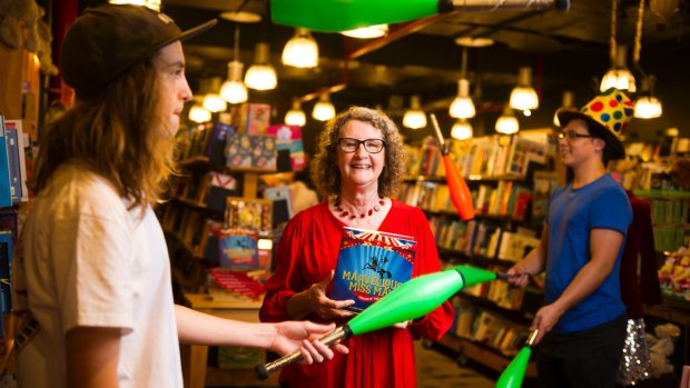 Canberra author Stephanie Owen Reeder launches her new book at the Harry Hartog bookshop. 