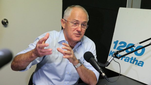 PM Malcolm Turnbull is interviewed by Spirit Radio Karratha whilst in WA