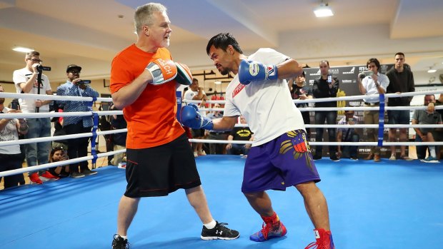 Keeps him alive: Roach believes his 12 hours a day in the gym keeps his Parkinson's at bay.