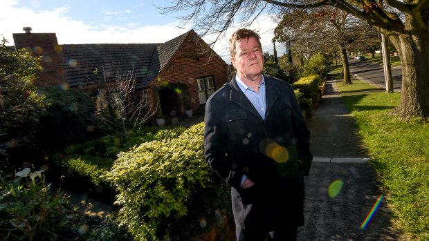 Zetland Road resident Graeme Chipp in front of the house that was wrongly zoned "growth". 