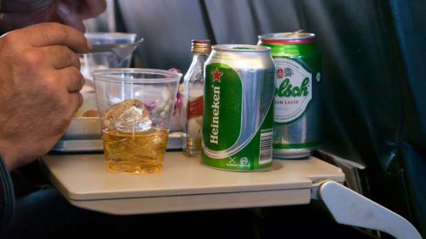 Too many plane passengers are getting drunk.