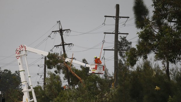 Emergency services at work in Kurnell.