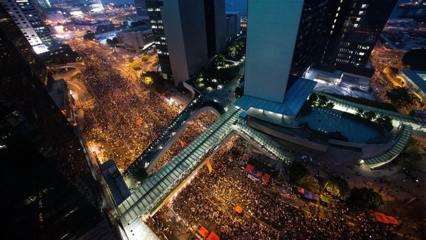 Impressive but probably futile: Professor Huang thinks Hong Kong's protesters have little chance of success.