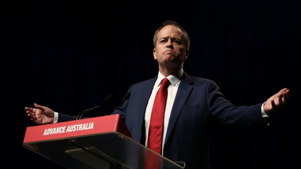Opposition Leader Bill Shorten speaks during the ALP national conference in Melbourne.