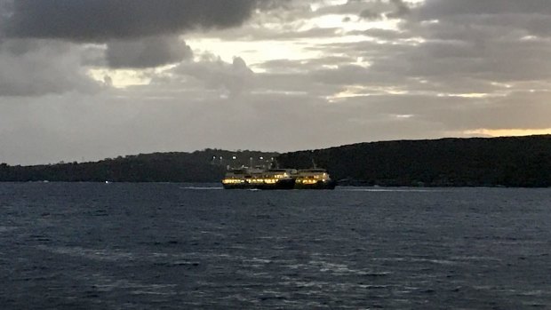 The manly ferry boat Queenscliff is stranded after developing mechanical problems.