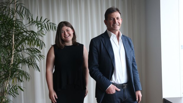 Gen George and her father Phil George at their Sydney office.