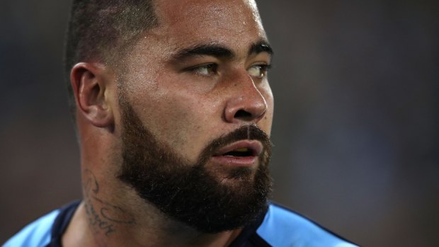 Frustrated: Andrew Fifita is never far from the headlines.