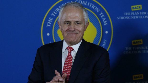 Prime Minister Malcolm Turnbull on the final day of the election campaign.
