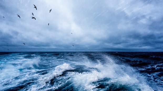 Windy conditions in the Drake Passage.