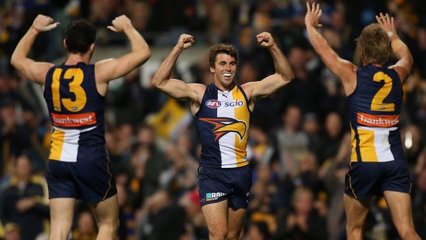 Warning shot: Eagles were too strong for the Hawks in the qualifying final.
