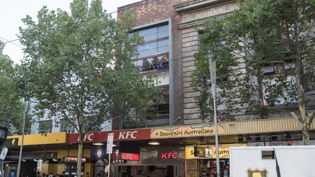 Now: These buildings on Swanston Street will be demolished for Melbourne Metro Tunnel.