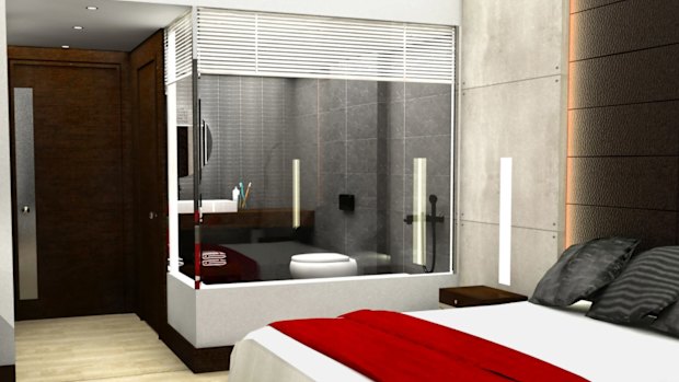 Hotel bathroom design: Do you really need to see each other on the loo?